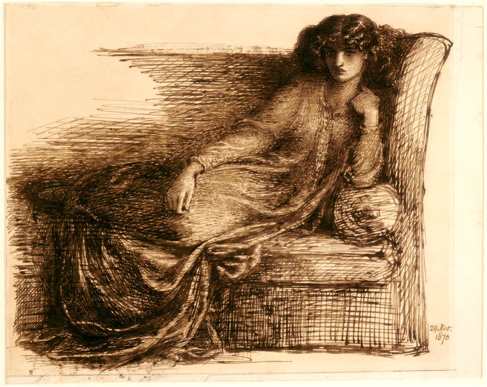 Dante Gabriel Rossetti - Jane Morris (1870)