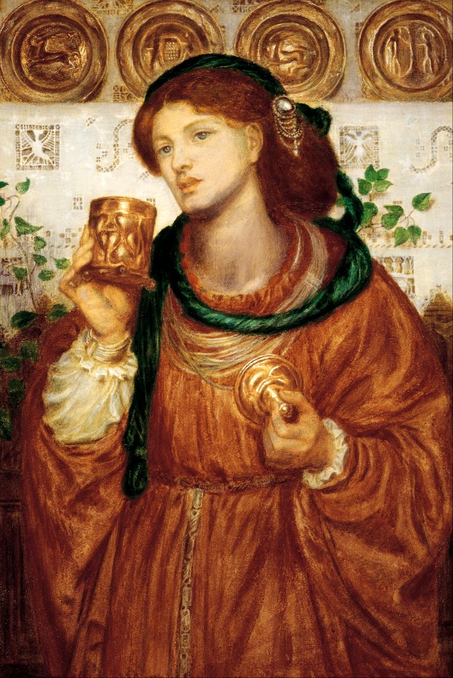 Dante G. Rossetti - The loving cup - Google Art Project
