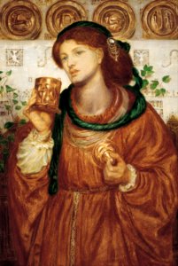 Dante G. Rossetti - The loving cup - Google Art Project