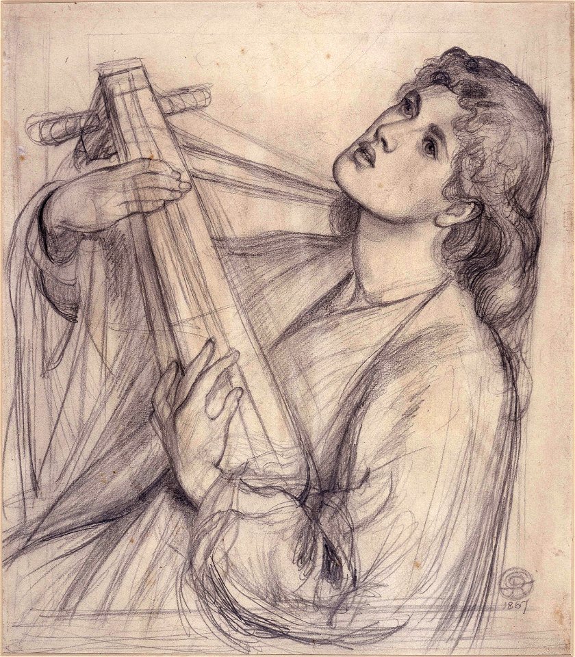 Dante Gabriel Rossetti - A Christmas Carol (pencil)