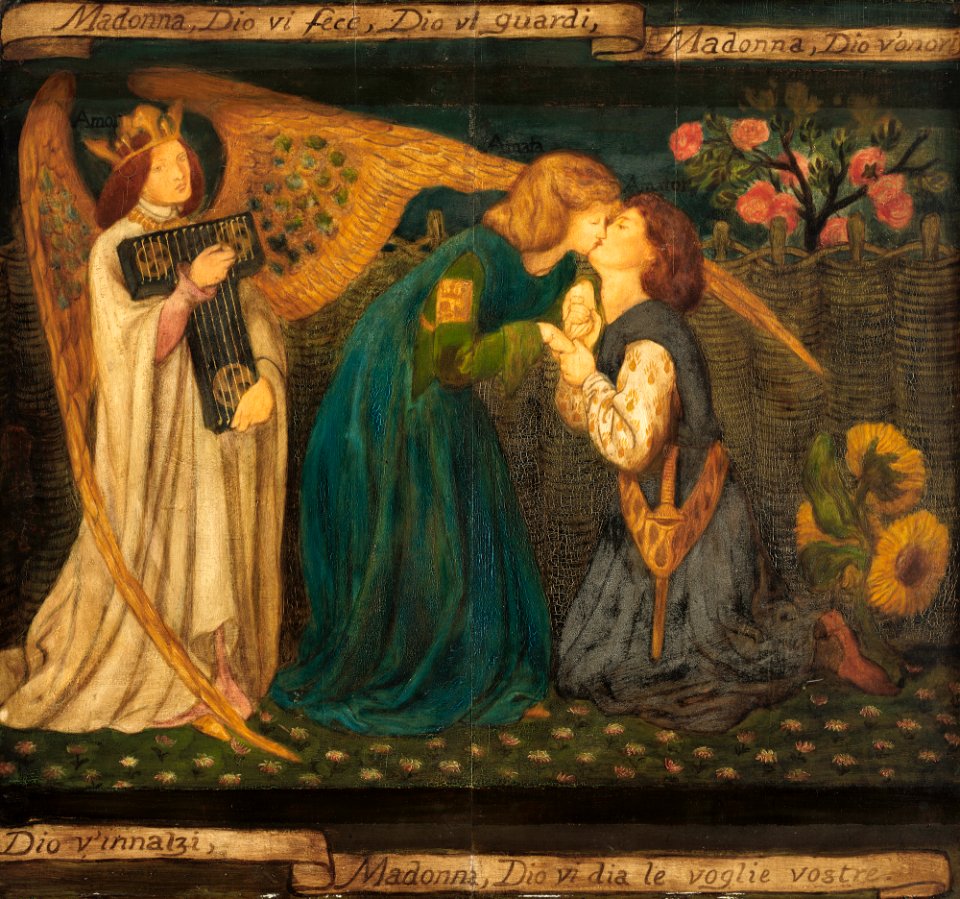 Dante Gabriel Rossetti - Love's Greeting - P1w8 - Isabella Stewart Gardner Museum