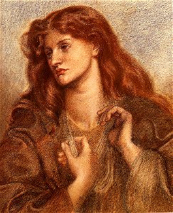 Dante Gabriel Rossetti - Alexa Wilding (1874). Free illustration for personal and commercial use.