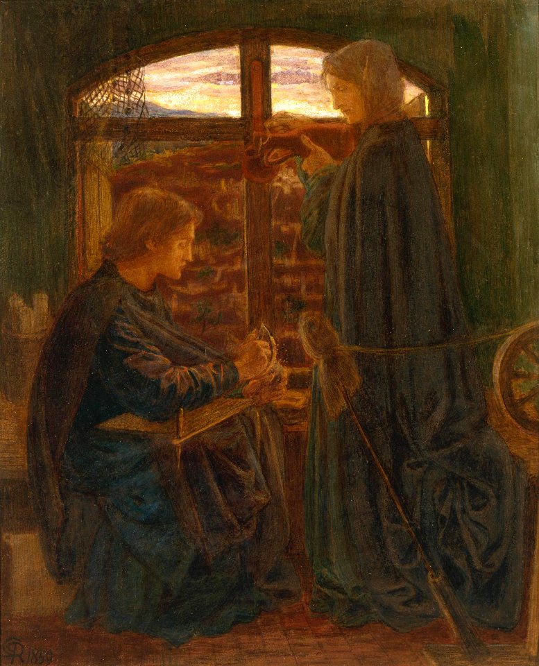 Dante Gabriel Rossetti - Mary in the House of John (1859)