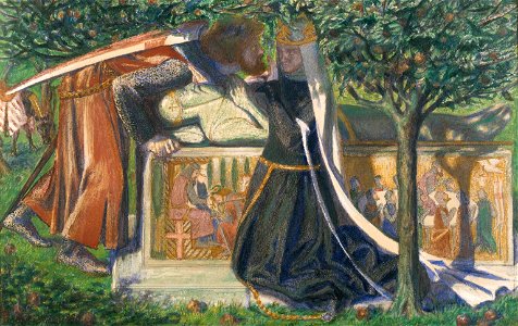 Dante Gabriel Rossetti - Arthur's Tomb (1860)
