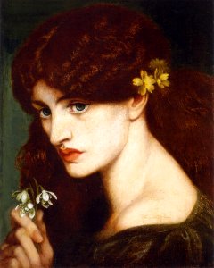 Dante Gabriel Rossetti - Blanzifiore. Free illustration for personal and commercial use.