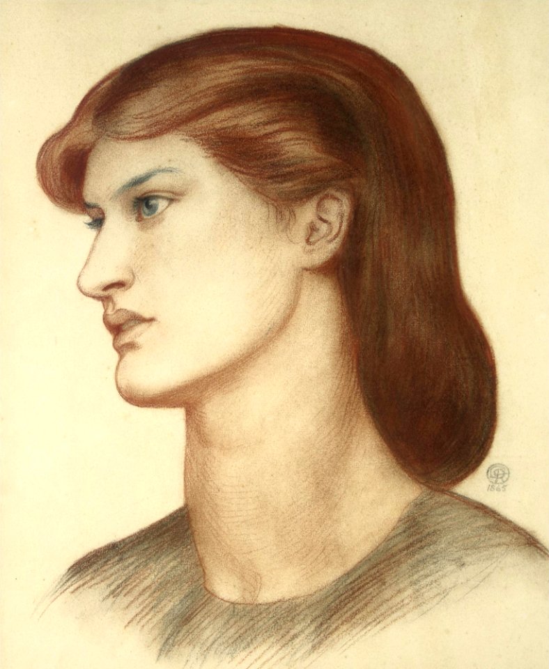 Dante Gabriel Rossetti - Portrait of Alexa Wilding (1865)