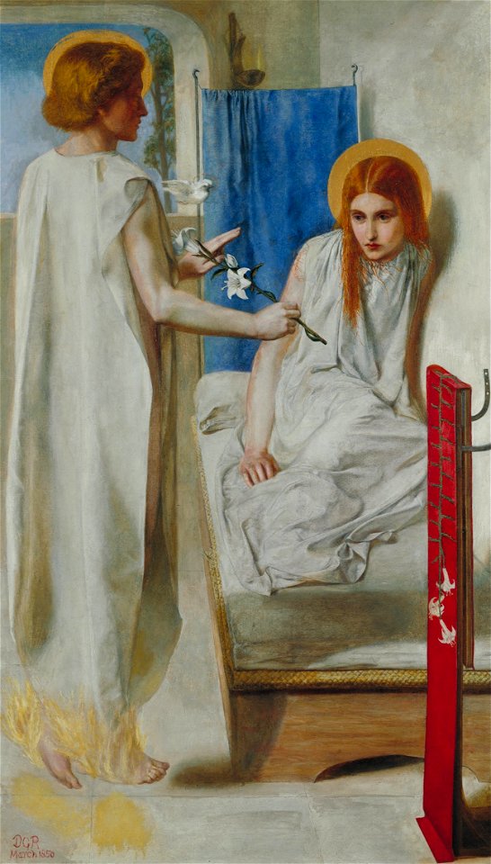 Dante Gabriel Rossetti - Ecce Ancilla Domini! - Google Art Project