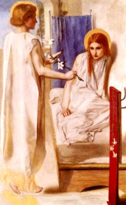 Dante Gabriel Rossetti - Ecce Ancilla Domini! - WGA20105