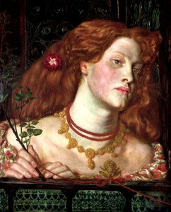Dante Gabriel Rossetti - Fair Rosamund. Free illustration for personal and commercial use.