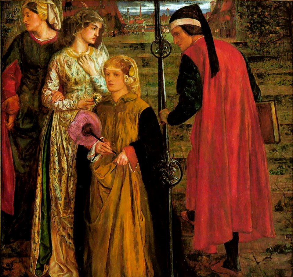 Dante Gabriel Rossetti - Salutation of Beatrice - 1