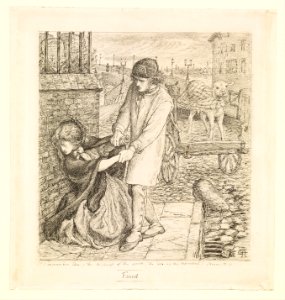 Dante Gabriel Rossetti - Found - Compositional Study - Google Art Project. Free illustration for personal and commercial use.