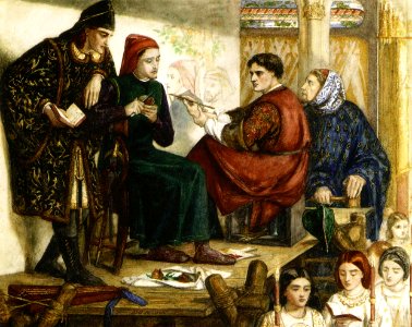Dante Gabriel Rossetti - Giotto Painting the Portrait of Dante