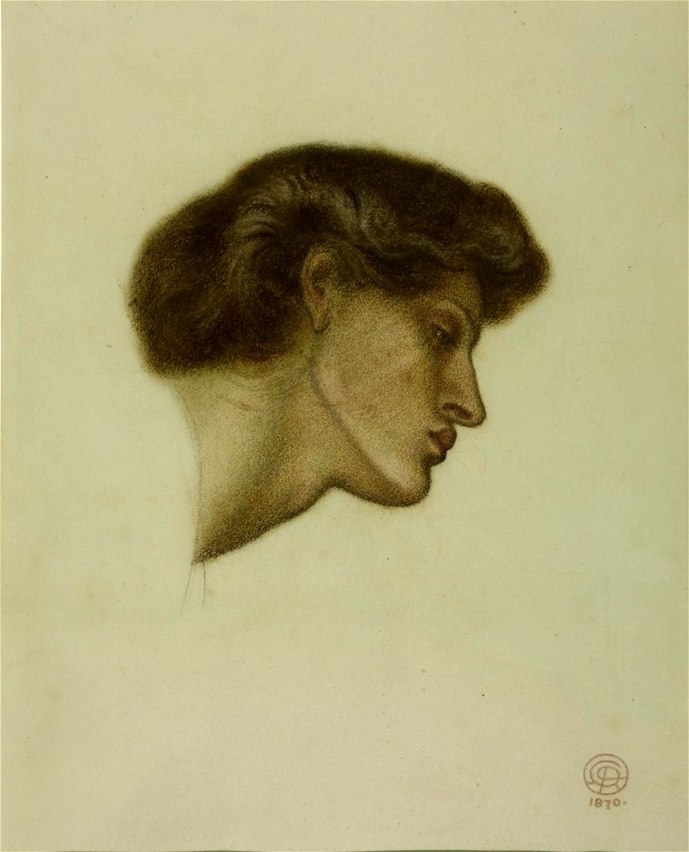 Dante Gabriel Rossetti - Study for the Head of Love
