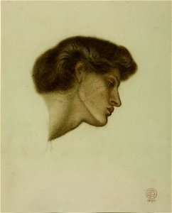 Dante Gabriel Rossetti - Study for the Head of Love