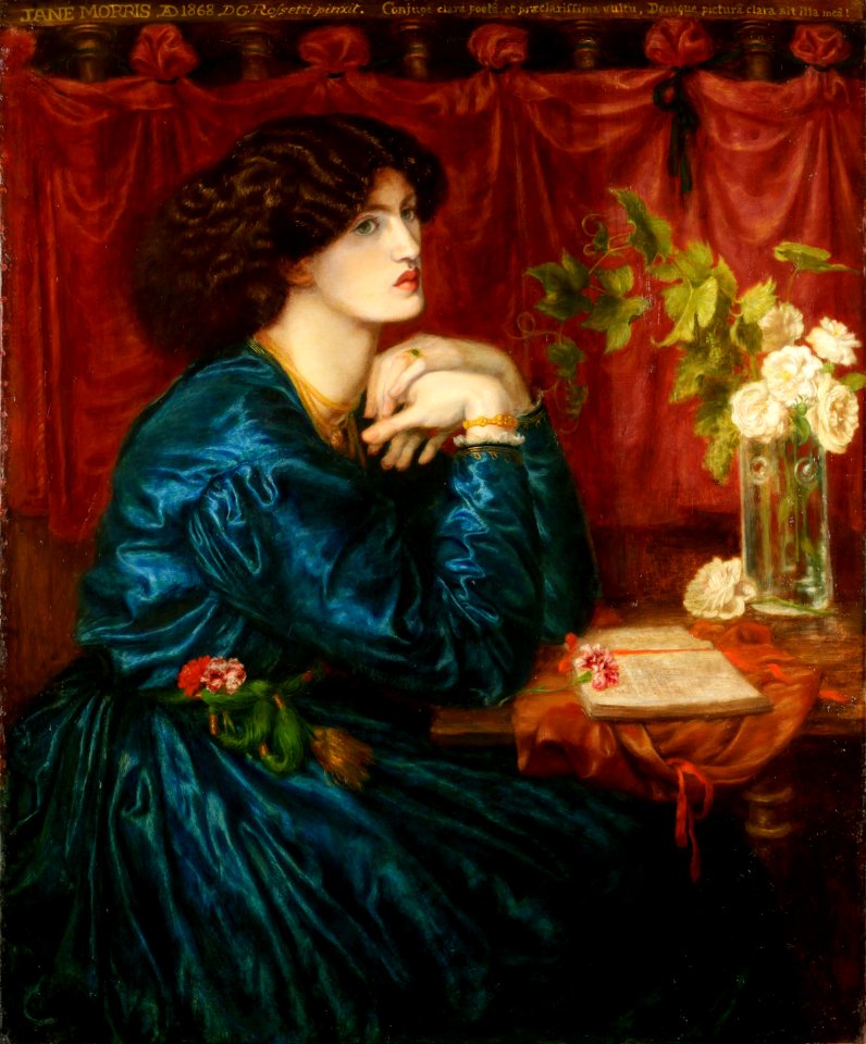 Dante Gabriel Rossetti - Jane Morris (The Blue Silk Dress)