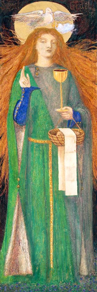 Dante Gabriel Rossetti - The Damsel of the Sanct Grael (1857)