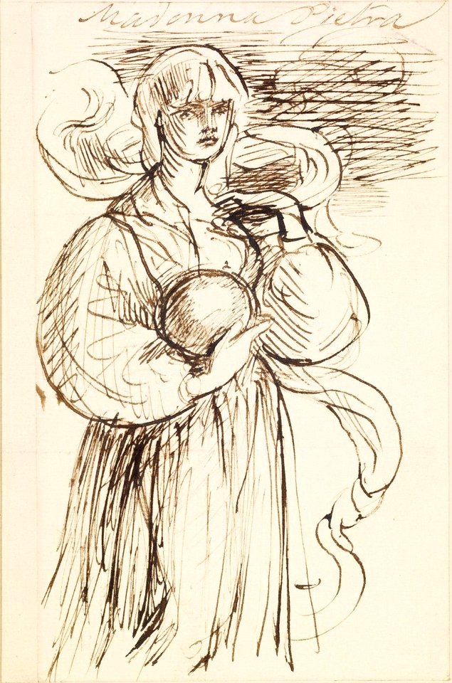 Dante Gabriel Rossetti - Madonna Pietra - Figure Study