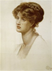 Dante Gabriel Rossetti - Marie Spartali Stillman. Free illustration for personal and commercial use.