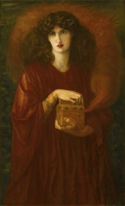 Dante Gabriel Rossetti - Pandora. Free illustration for personal and commercial use.