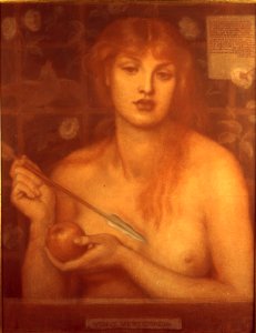 Dante Gabriel Rossetti - Venus Verticordia (study 1863)