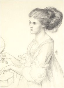 Dante Gabriel Rossetti - Washing Hands (study 1)