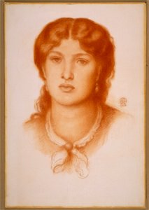 Dante Gabriel Rossetti - Portrait of Fanny Cornforth - Google Art Project. Free illustration for personal and commercial use.