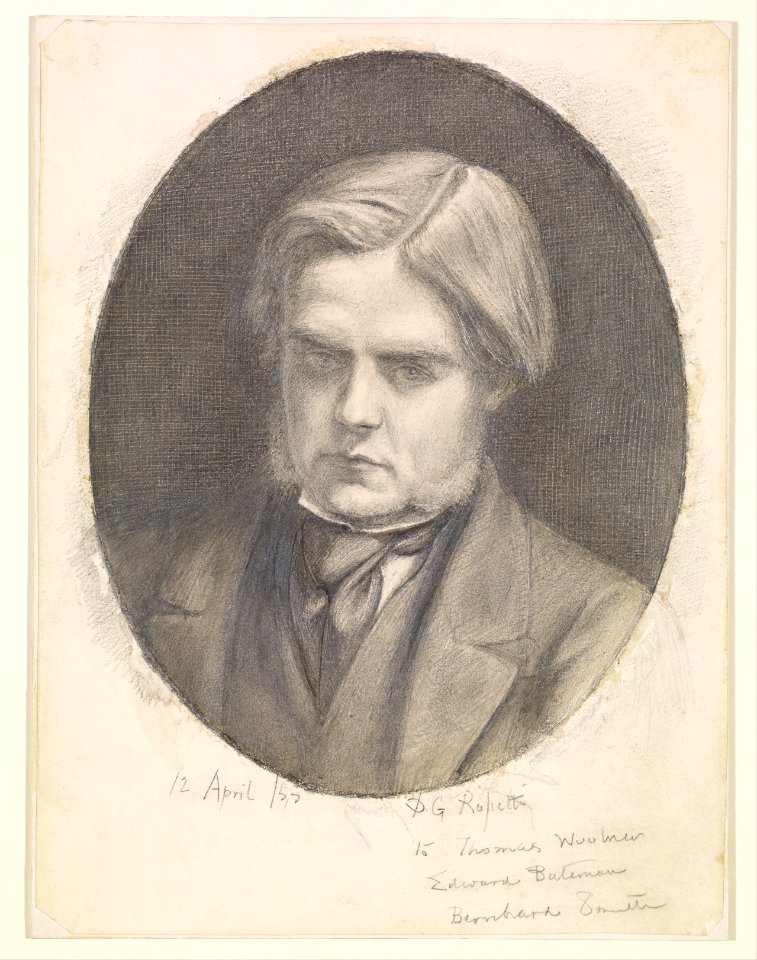 Dante Gabriel Rossetti - Portrait of William Holman Hunt (1827-1910) - Google Art Project