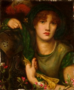 Dante Gabriel Rossetti - My Lady Greensleeves - 1943.203 - Fogg Museum. Free illustration for personal and commercial use.