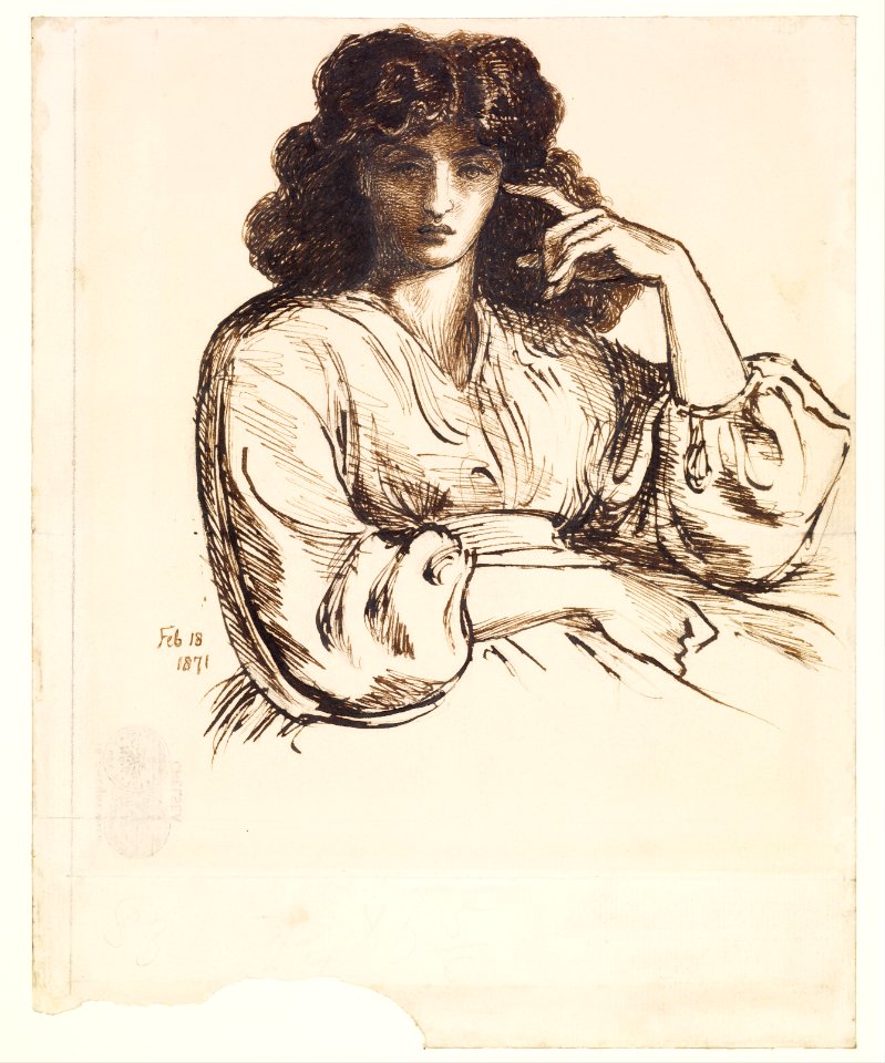 Dante Gabriel Rossetti - Portrait of Jane Morris - Google Art Project