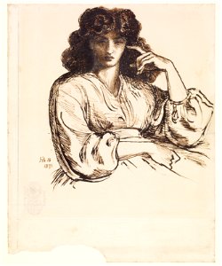 Dante Gabriel Rossetti - Portrait of Jane Morris - Google Art Project. Free illustration for personal and commercial use.