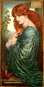 Dante Gabriel Rossetti - Proserpine - Google Art Project (JQFW5c2ZLfpmbw). Free illustration for personal and commercial use.