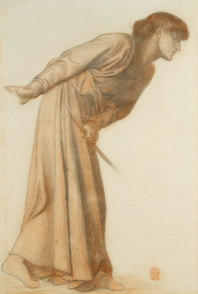 Dante Gabriel Rossetti - Study for the Figure of Love