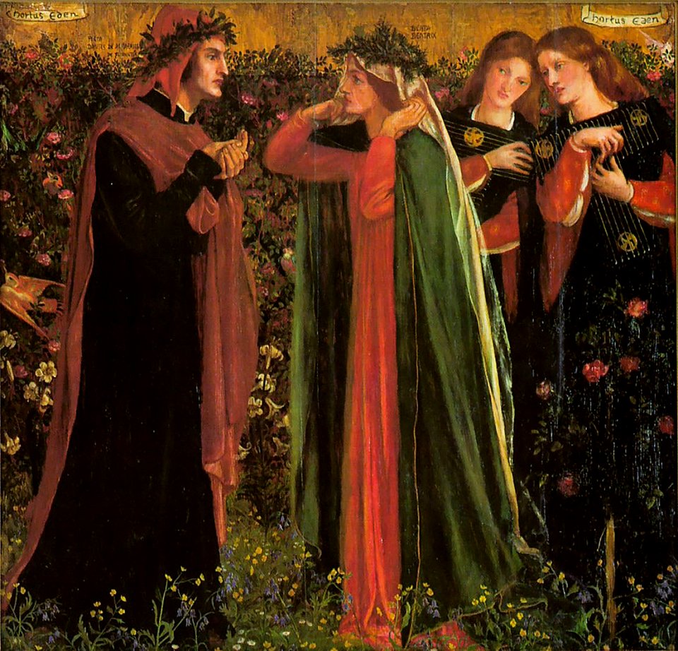 Dante Gabriel Rossetti - Salutation of Beatrice - 2