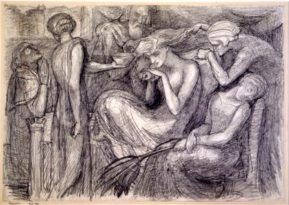 Dante Gabriel Rossetti - The Death of Lady Macbeth - Birmingham Museum