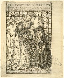 Dante Gabriel Rossetti - The Early Italian Poets (study for titlepage) 02