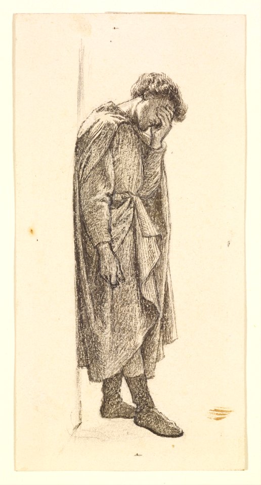 Dante Gabriel Rossetti - The Prince's Progress - Figure Study of the Prince for 'You should have wept her yesterday' - Google Art Project