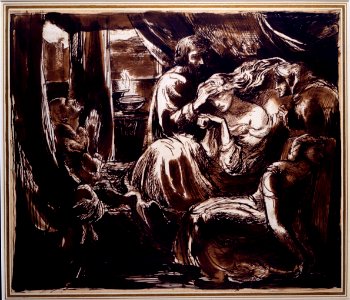 Dante Gabriel Rossetti - The Death of Lady Macbeth - Ashmolean Museum