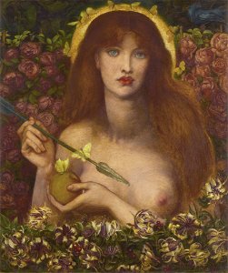 Dante Gabriel Rossetti - Venus Verticordia (watercolour 1868)