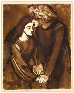 Dante Gabriel Rossetti - Two Lovers - Google Art Project