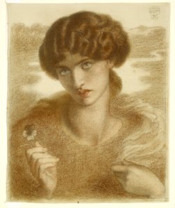 Dante Gabriel Rossetti - Water Willow - Study of Female Head and Shoulders - Google Art Project
