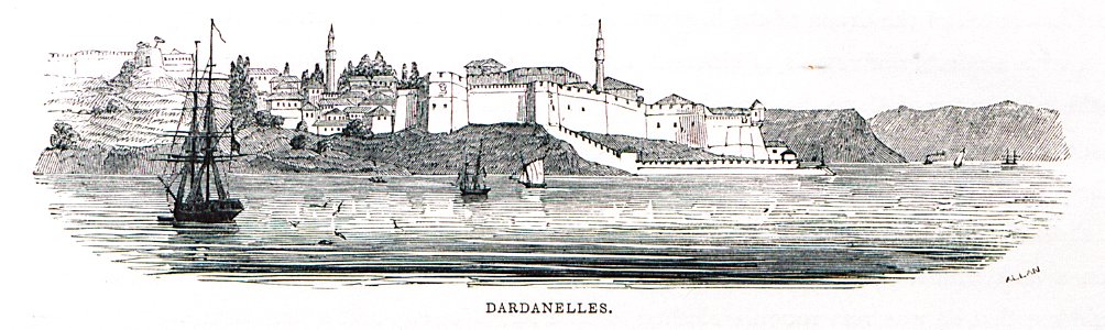 Dardanelles - Allan John H - 1843. Free illustration for personal and commercial use.