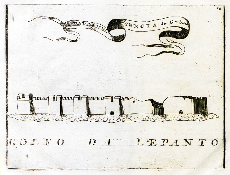 Dardanello di Grecia da Garbino - Coronelli Vincenzo Maria - 1708