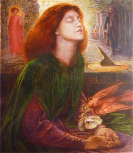 Dante-Gabriel Rossetti - Beata Beatrix 1871. Free illustration for personal and commercial use.