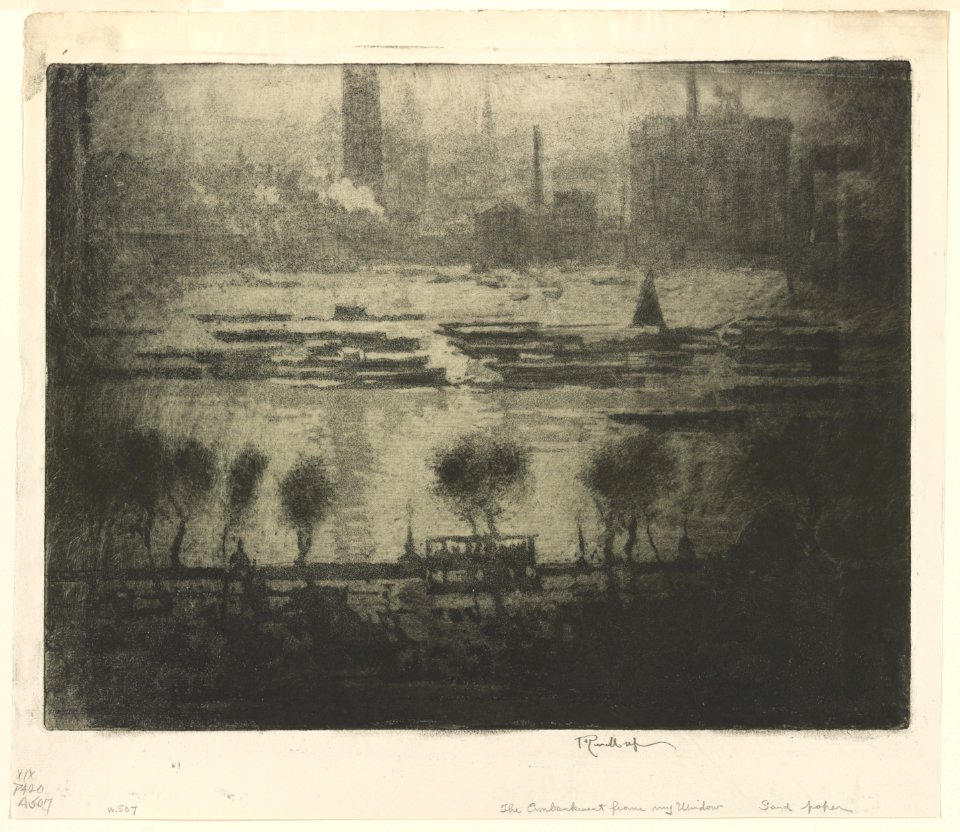 Dark day on the embankment - J. Pennell. LCCN2002705956