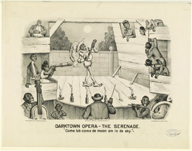 Darktown opera-the serenade- Come lub come de moon am in de sky LCCN91724665