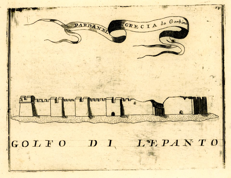 Dardanello di Grecia da Garbino - Coronelli Vincenzo - 1688