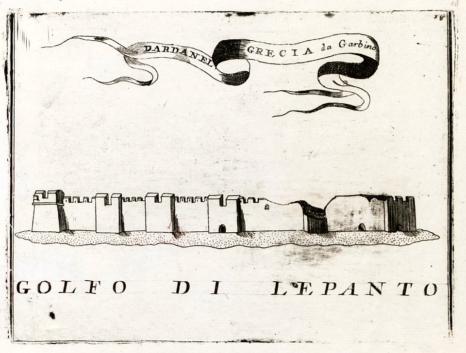 Dardanello di Grecia da Garbino - Coronelli Vincenzo - 1686