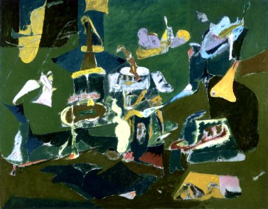 Dark Green Painting