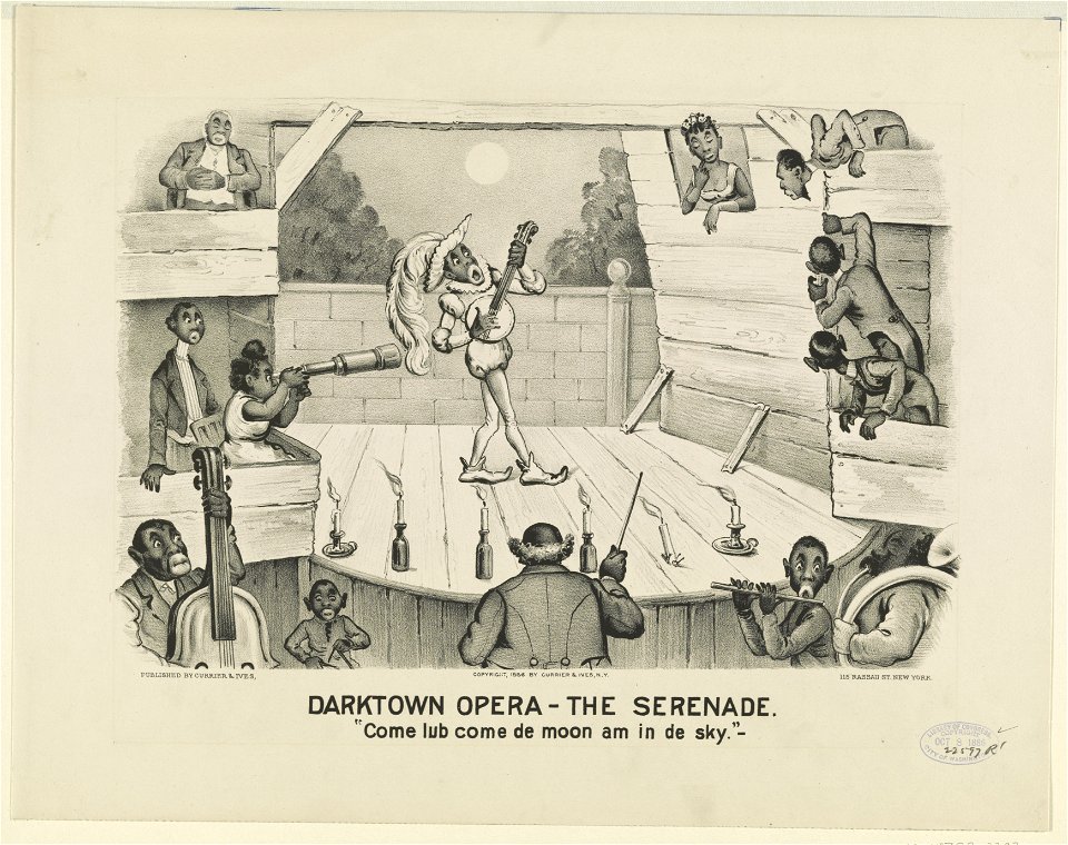 Darktown opera-the serenade- Come lub come de moon am in de sky LCCN91724665