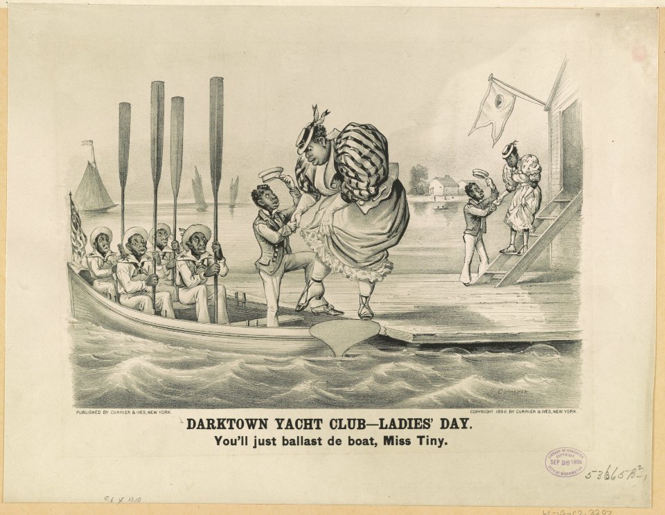 Darktown yacht club ladies' day- You'll just ballast de boat, Miss Tiny LCCN91791061